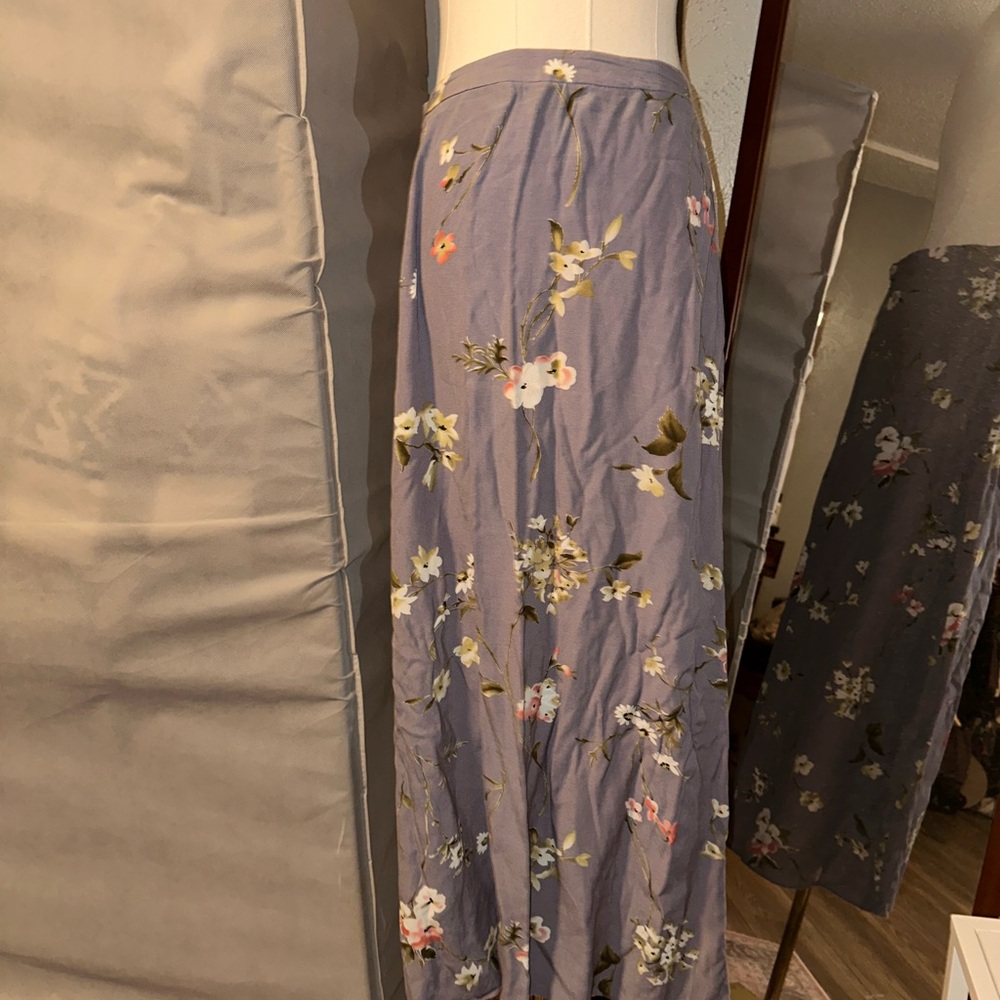 Floral Maxi Skirt in Lavender